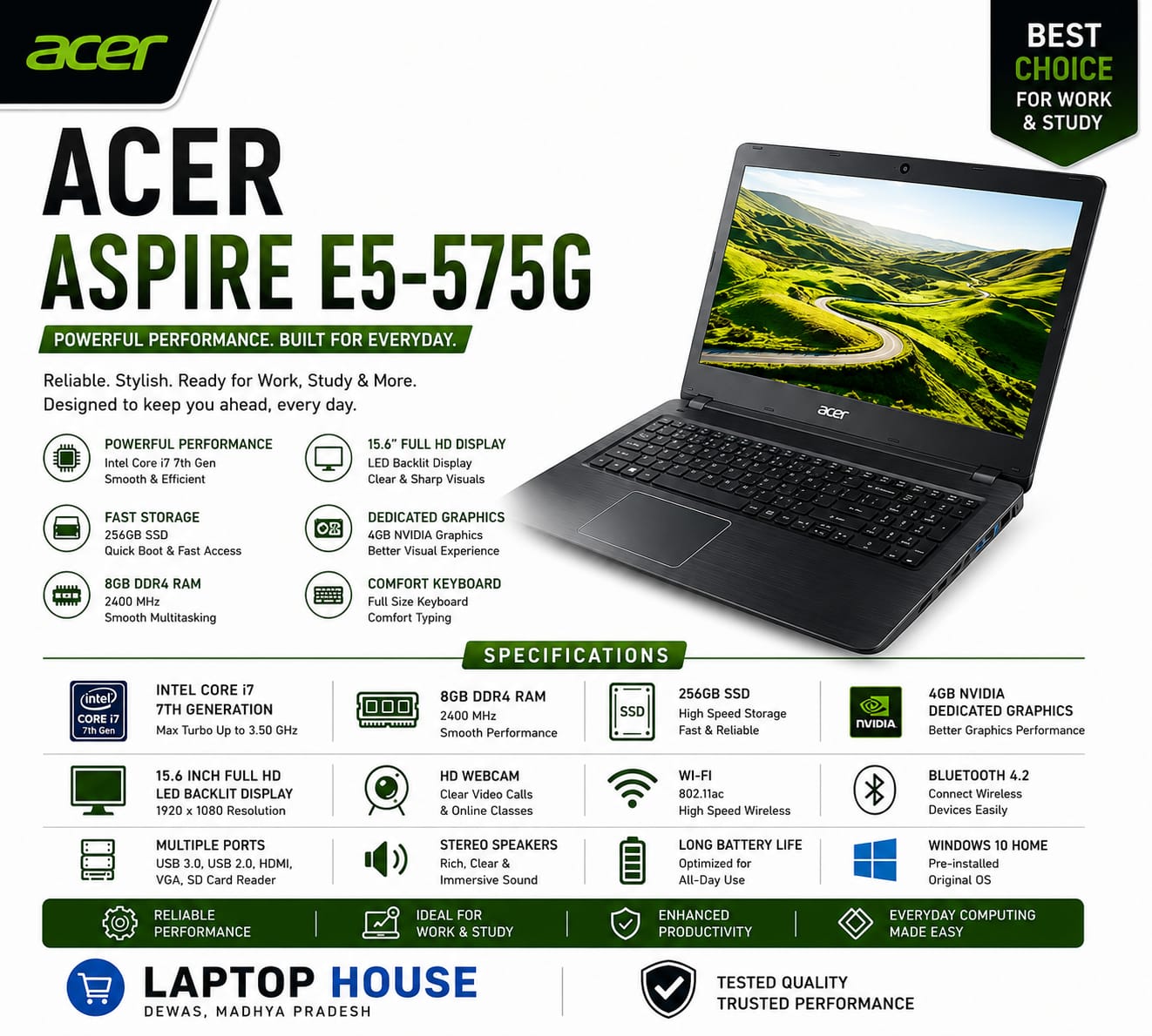 Acer aspire E5-575G